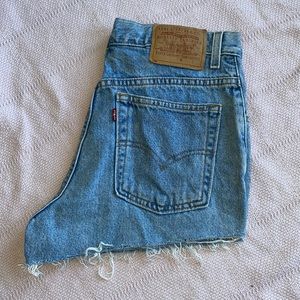 Vintage denim Levi’s cutoff shorts